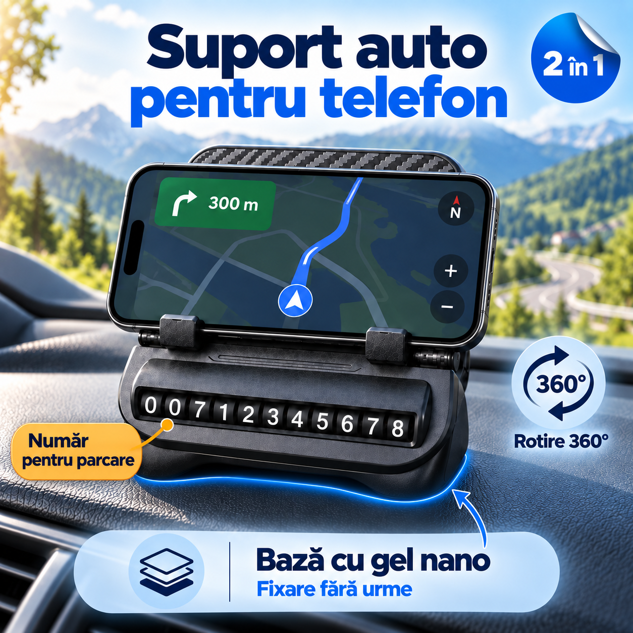 Suport auto 360°